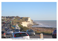 The coast road at Saltdean - City of Brighton & Hove - 11 11 2023