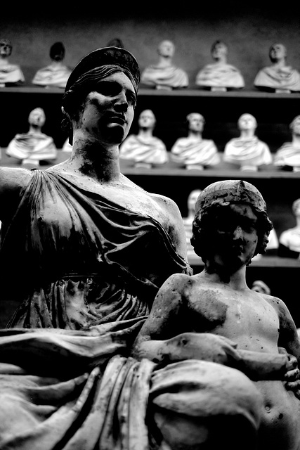 Florence Galleria dell Accademia 4 Monument to Elisa Baciocchi  XPro1 mono