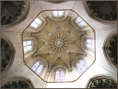 Kloster Batalha - zentrales Gewölbe der "Capela do Fundador" (Gründerkapelle)