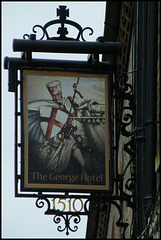 George Hotel pub sign