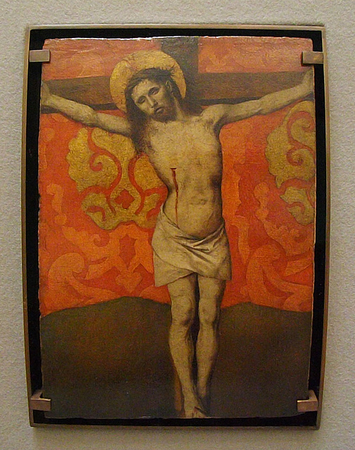 Christ on the Cross by Barthelemy d'Eyck in the Louvre, June 2014