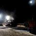 Photographing loco 99 7237-3 under a full moon.