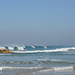 Netanya, Surfers on the Wave at the Herzel Beach