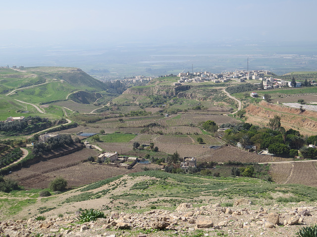 Point de vue sur la vallée du Jourdain.
