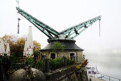 Der Alte Kranen im Morgennebel - The old crane in the morning mist