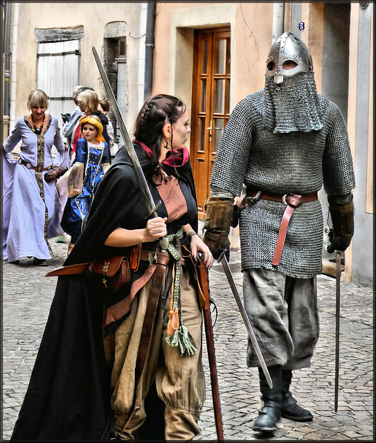 Crémieu (38) 8 septembre 2019. Parade de la Fête des Médiévales.