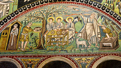 Ravenna 2017 – Basilica of San Vitale – Abraham meets two angels and the Lord