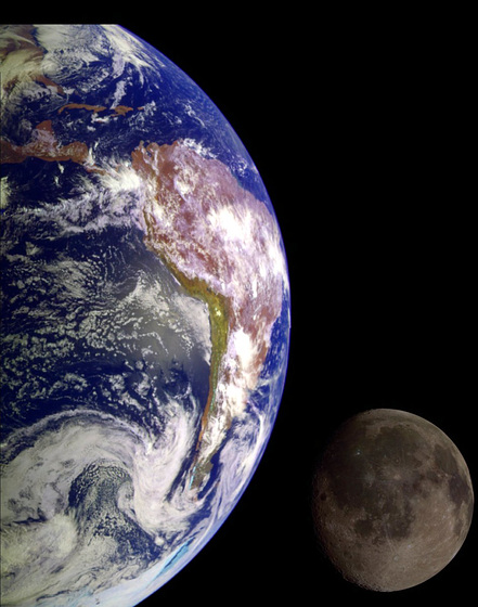 Erde und Mond - tero kaj luno - Meditation - meditado