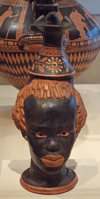 Head Vase Oinochoe in the Virginia Museum of Fine Arts, June 2018