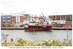 Fraserburgh registered fishing vessel FR35 Eternal Light - Shoreham - 5 10 2023