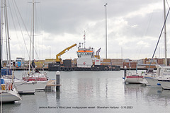 Jenkins Marine’s ‘Wind Lass’ multipurpose vessel - Shoreham Harbour - 5 10 2023