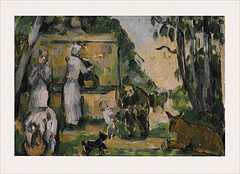 "La Fontaine," Paul Cezanne, c1876-77