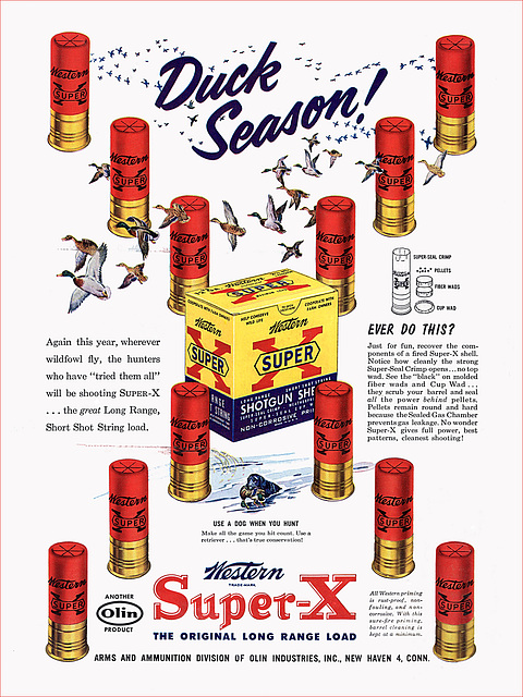 Western Super-X Bullet Ad, 1953