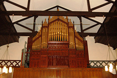 Organ in west gallery, Saint James Church, Riddings, Derbyshire