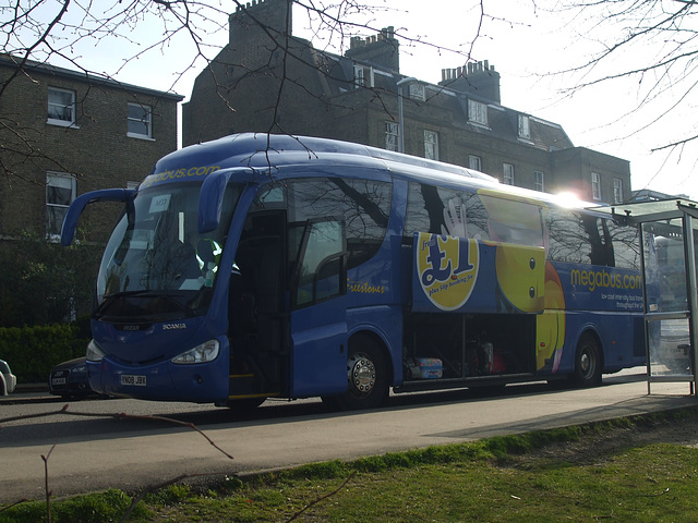 DSCF8784 Freestones Coaches (Megabus contractor) YN08 JBX in Cambridge - 10 Apr 2015
