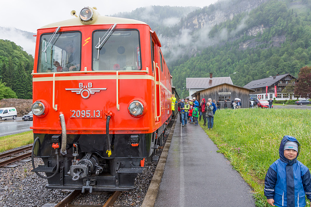 2095.13 der Bregenzerwald Bahn im Bahnhof Schwarzenberg