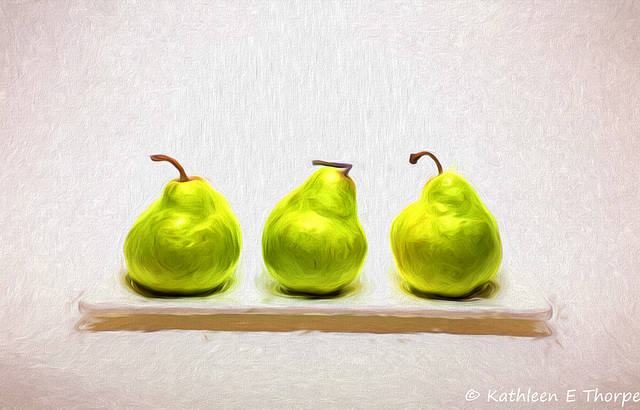 Pears - Topaz Filter Impressionistic Swirley Strokes II - 052615