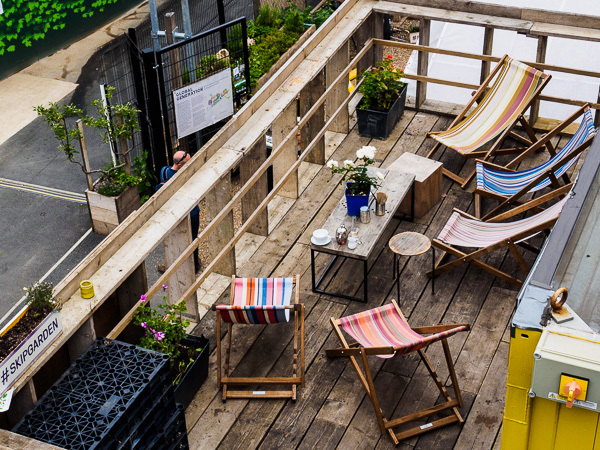 Roof terrace from above