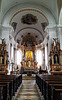Innenraum und Altar - Kirche, Oberaudorf