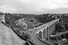 Bridge over the River Rance at Dinan, Brittany
