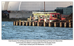 ESFRS Barcombe Pump at Newhaven - 6.12.2014