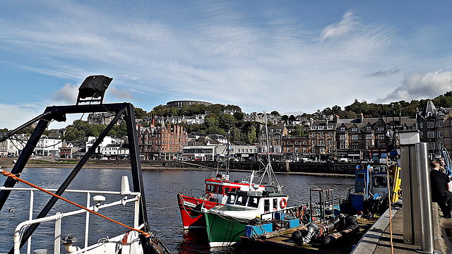 McCaigs Tower and Harbour, Oban, Argyll Scotland 14th September 2020