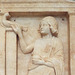 Detail of the Gravestone of Apollonia in the Getty Villa, June 2016