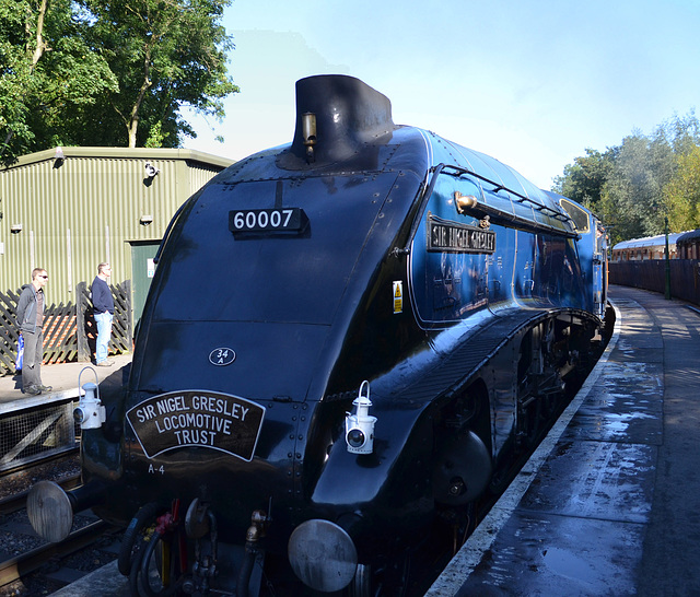 Magnificent Sir Nigel Gresley Arriving at Pickering