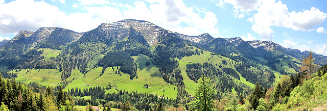 Nagelfluh Panorama (zusammengesetzt aus 3 Bilder)