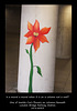 Flower on a column by Imelda Cox - London Bridge Station - 25 2 2023