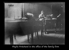 Phyllis Pritchard in the firm's office 1920