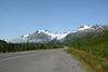 Alaska, View of Richardson Highway and Chugach Mountains