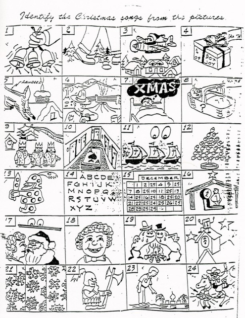 Identify the Christmas Songs from the Pictures