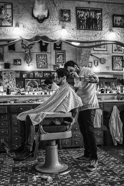 Salon de coiffure....