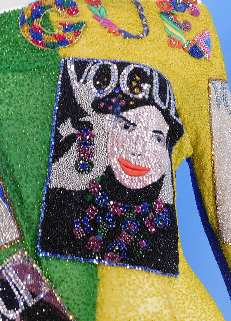 Detail of a Jumpsuit by Versace in the Metropolitan Museum of Art, August 2019