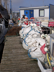 Netze bereit für die Fischer zum nächsten Fang