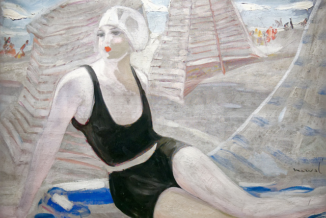 "La baigneuse au maillot noir" (Jacqueline Marval - 1923)