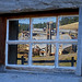 Barn window at 108 Mile Ranch, BC