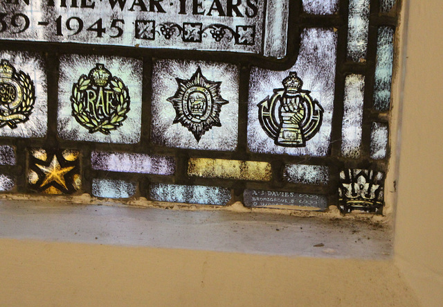 Detail of Bromsgrove Guild Stained Glass, St Clement's Church, Worcester