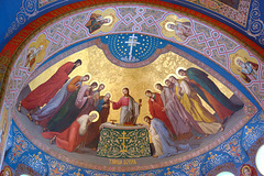 Jeudi Saint - La dernière Cène -Monastère de Valaam (Russie) - Тайная Вечеря. Роспись храма на Валааме