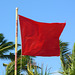 Dominican Republic, Bandiera Rossa - Caution of Strong Wind on the Beach