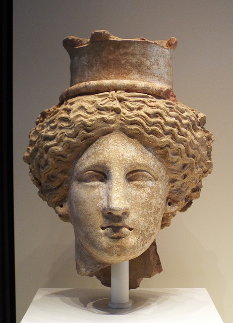 Sicilian Head of Demeter or Kore in the Getty Villa, June 2016