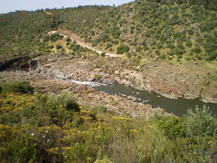 Guadiana River, rushing to the canyon.