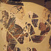 Detail of an Early Black Figure Skyphos Krater by the Nessos Painter in the National Archaeological Museum in Athens, June 2014