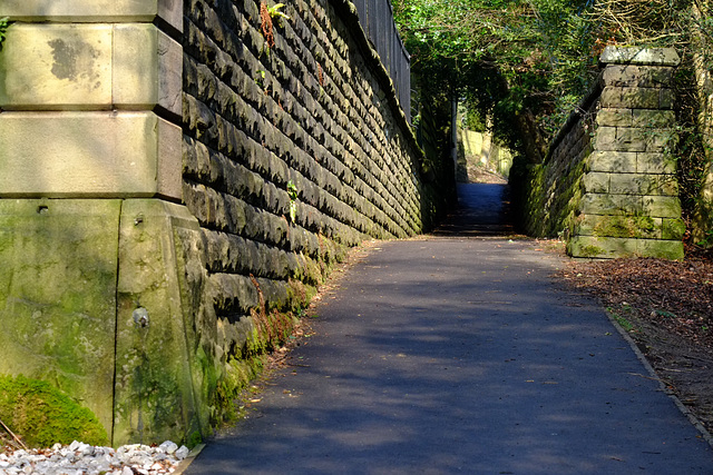 the old Glossop Hall walls