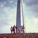 Young people visit the St. Louis Gateway Arch, 1966.