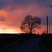 Sunset at Hornby, Lancashire