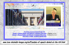 Tove Skutnabb-Kangas: Freedom of speech denied at the UN - November 2019
