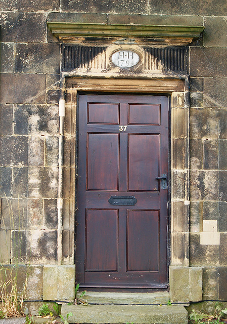 Doorway of lodge to the demolished Wingerworth Hall, Chesterfield, Derbyshire