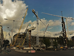 Estadio Santiago Bernabéu. Works.